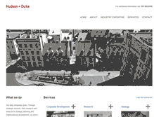 Tablet Screenshot of hudsonduke.com